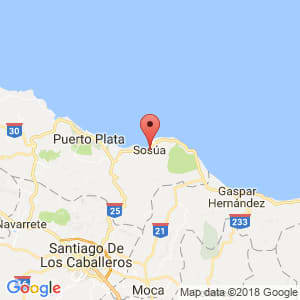 Localización de Sosúa en Puerto Plata