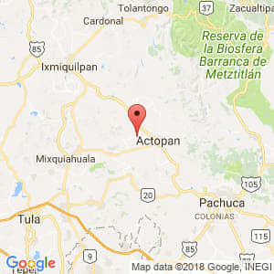 Localización de San Salvador en Hidalgo