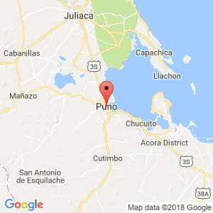 Localización de Puno en Puno