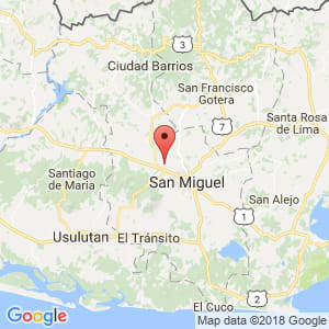 Localización de Quelepa en San Miguel