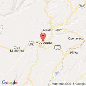 Localización de Moquegua en Moquegua