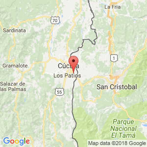 Localización de Villa Rosario en Norte de Santander
