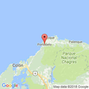 Localización de Portobelo en Colón