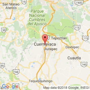 Localización de Cuernavaca en Morelos