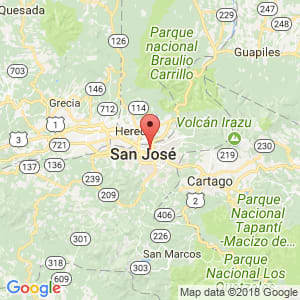 Localización de Cinco Esquinas en San José