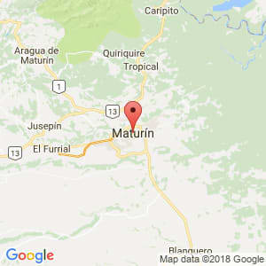 Localización de Maturín en Monagas