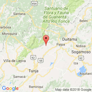 Localización de Sotaquira en Boyacá