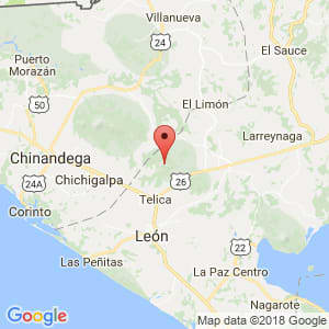 Localización de Telica en León