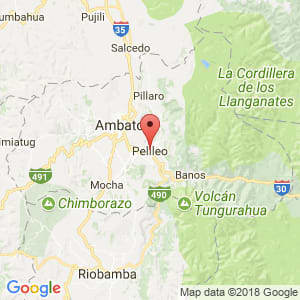 Localización de Pelileo en Tungurahua