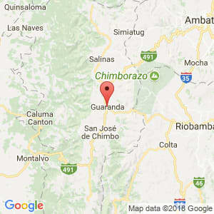 Localización de Guaranda en Bolívar