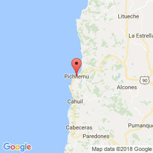 Localización de Pichilemu en Libertador General Bernardo O'Higgins