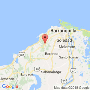Localización de Tubará en Atlántico