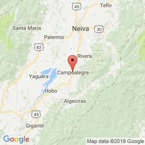 Localización de Campoalegre en Huila