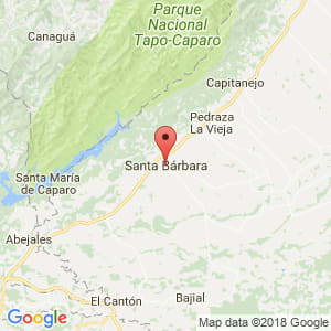 Localización de Santa Bárbara en Barinas