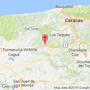 Localización de Las Tejerías en Aragua