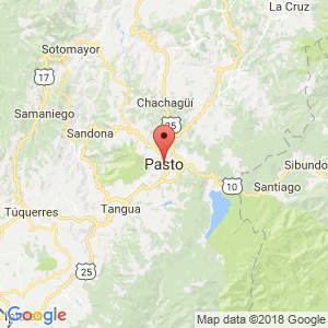 Localización de Pasto en Nariño