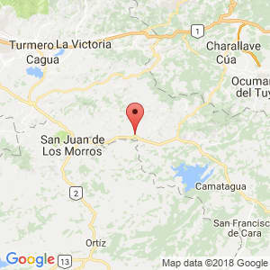Localización de San Sebastián de los Reyes en Aragua