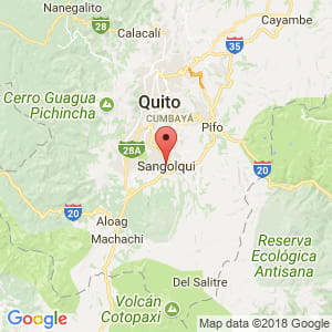 Localización de Sangolquí en Pichincha
