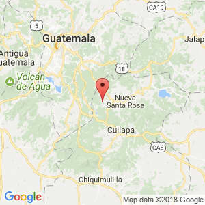 Localización de Santa Cruz Naranjo en Santa Rosa