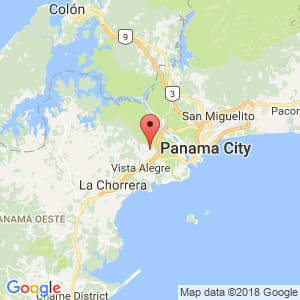 Localización de Arraiján en Panamá Oeste