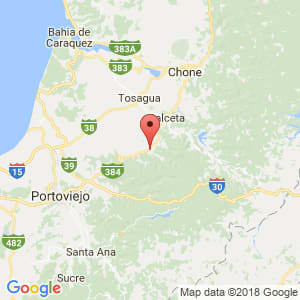 Localización de Junín en Manabí