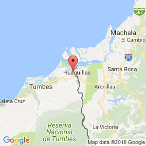 Localización de Aguas Verdes en Tumbes