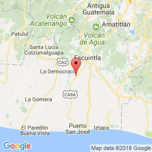 Localización de Masagua en Escuintla