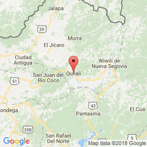 Localización de Quilalí en Nueva Segovia