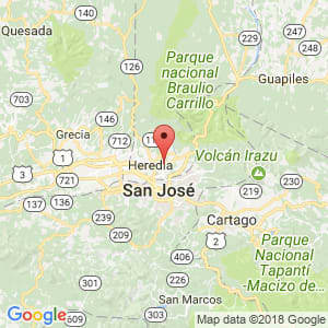 Localización de San Pablo en Heredia
