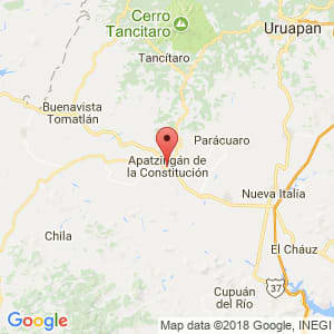 Localización de Apatzingán en Michoacán de Ocampo Localización de Apatzingán en Michoacán de Ocampo