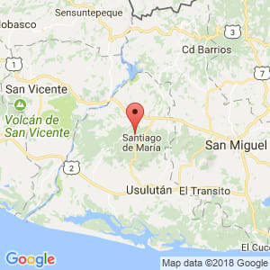 Localización de Alegría en Usulután