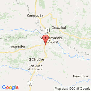 Localización de Biruaca en Apure