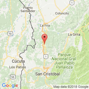 Localización de San Juan de Colón en Táchira