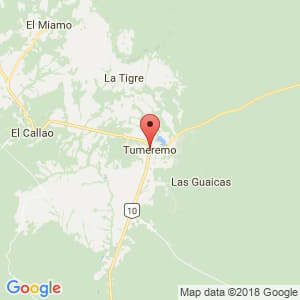Localización de Tumeremo en Bolívar