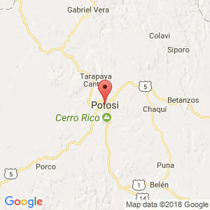 Localización de Potosí en Potosí