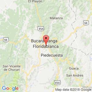 Localización de Floridablanca en Santander