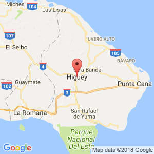 Localización de Higüey en La Altagracia