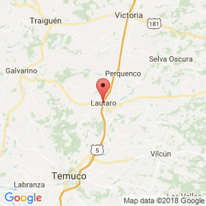 Localización de Lautaro en La Araucanía