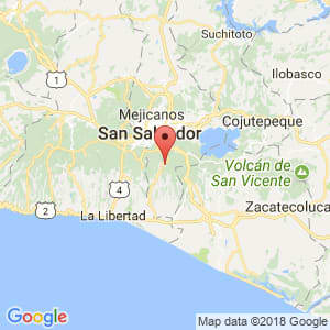 Localización de Panchimalco en San Salvador