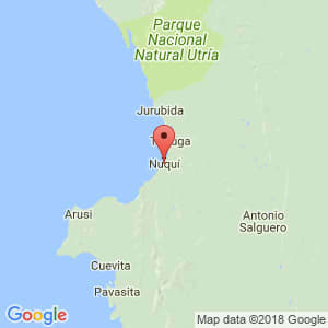 Localización de Nuqui en Chocó