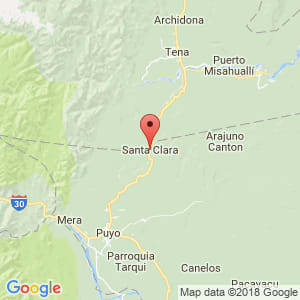 Localización de Santa Clara en Pastaza