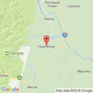 Localización de Huamboya en Morona Santiago