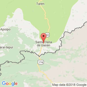 Localización de Santa Elena de Uairén en Bolívar