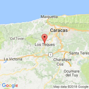 Localización de Los Teques en Miranda