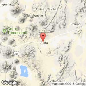 Localización de Alota en Potosí
