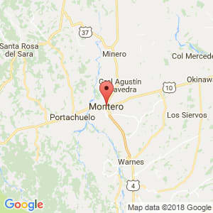 Localización de Montero en Santa Cruz