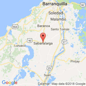 Localización de Sabanalarga en Atlántico