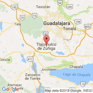Localización de Tlajomulco de Zúñiga en Jalisco