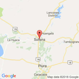 Localización de Sullana en Piura