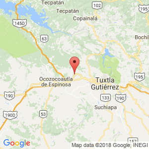 Localización de Berriozábal en Chiapas
